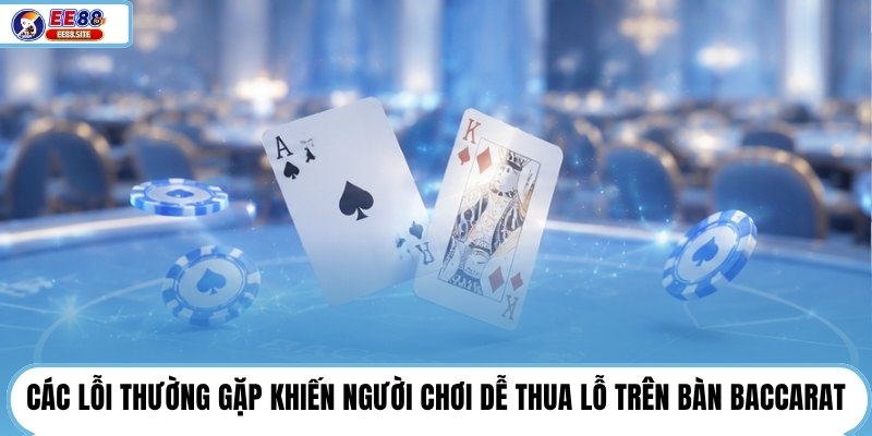 Các lỗi thường gặp khiến người chơi dễ thua lỗ trên bàn Baccarat