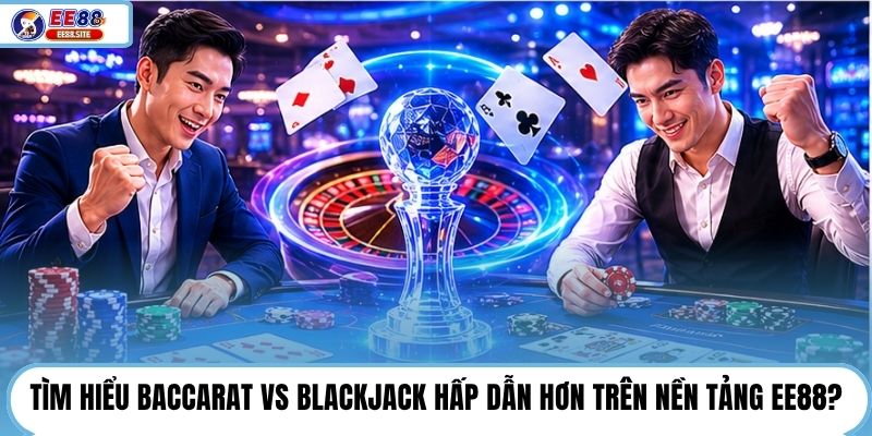 Tìm hiểu Baccarat vs Blackjack hấp dẫn hơn trên nền tảng EE88?