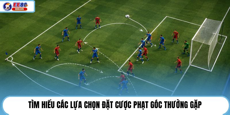 Tìm hiểu các lựa chọn đặt cược phạt góc thường gặp